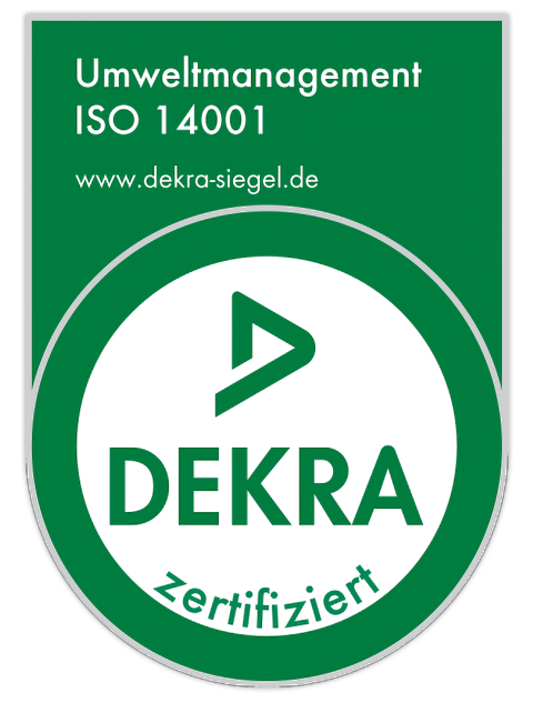 Umweltmanagement ISO-14001 - Dekra zertifiziert